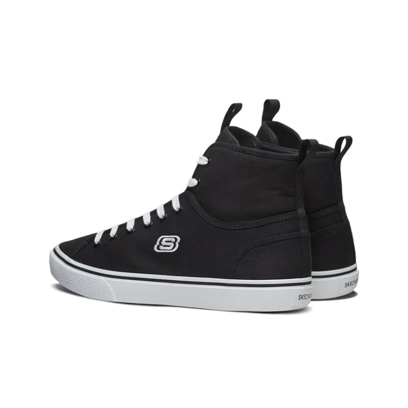 Skechers Lifestyle Anti-Slip Wear-Resistant High-Top Skateboard Shoes Men's Black-4