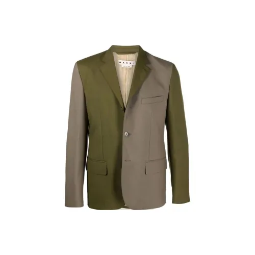 MARNI Business Suits Men Green