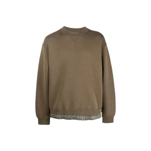 Sacai Sweatshirts Men Khaki