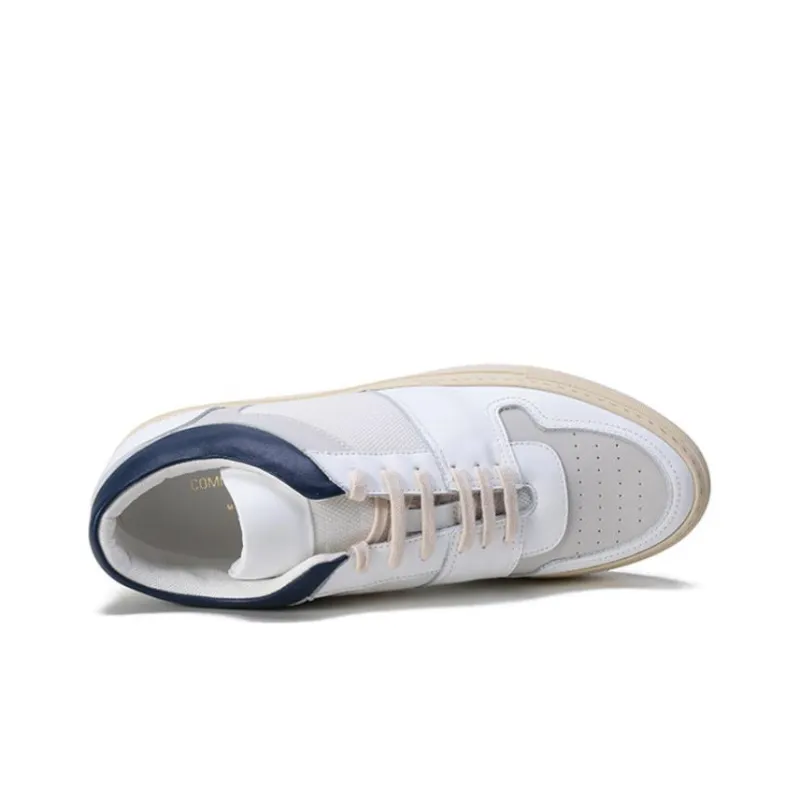 COMMON PROJECTS Skateboard Shoes Men Mid Top White/Blue-4