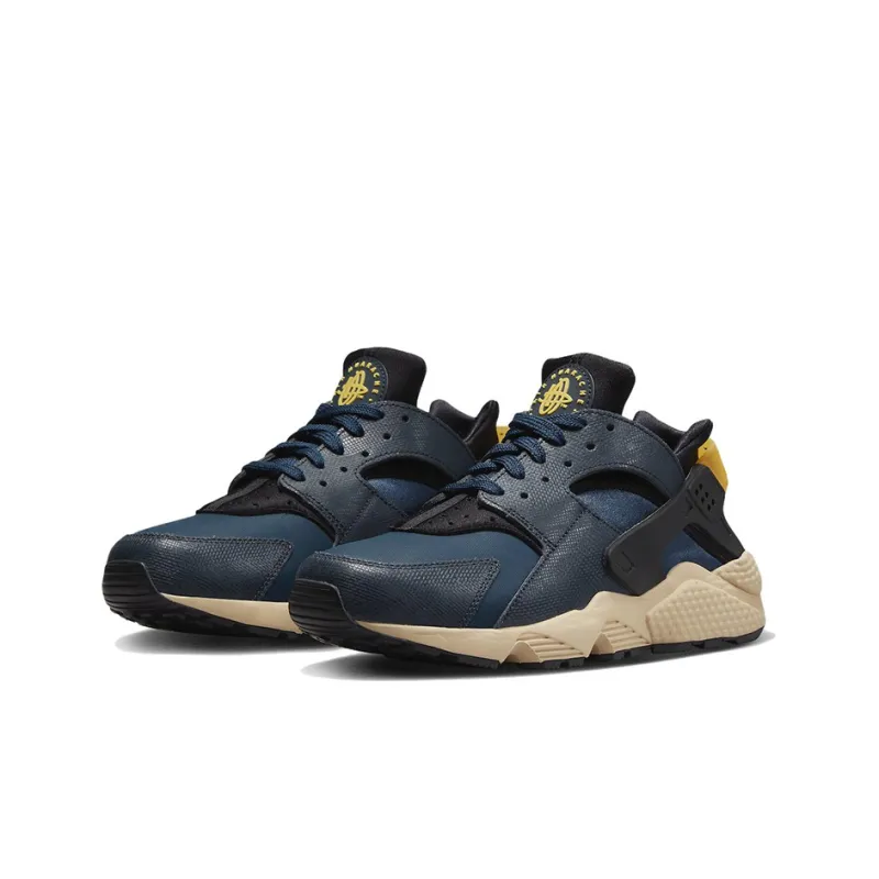 Nike Air Huarache Premium Armory Navy University Gold-2