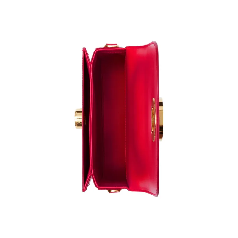 Burberry Elizabeth Calfskin Crossbody Bag Shoulder Bag Women's Red-3