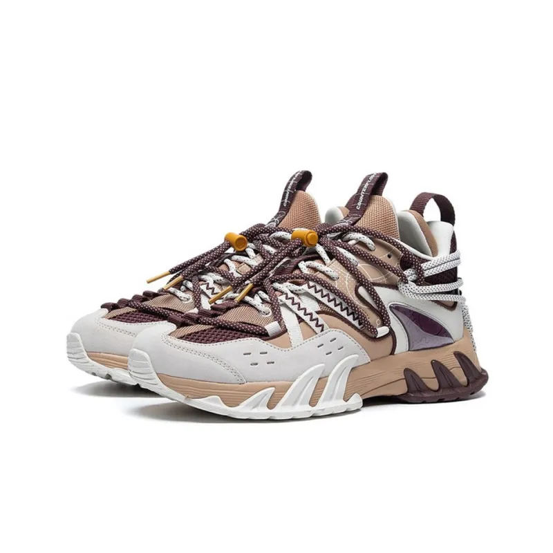 LiNing Xiao Yao Xing Getaway Wear-Resistant Slip-Resistant Cushioning Low-Top Sports Casual Shoes Men's Clever Umber-2