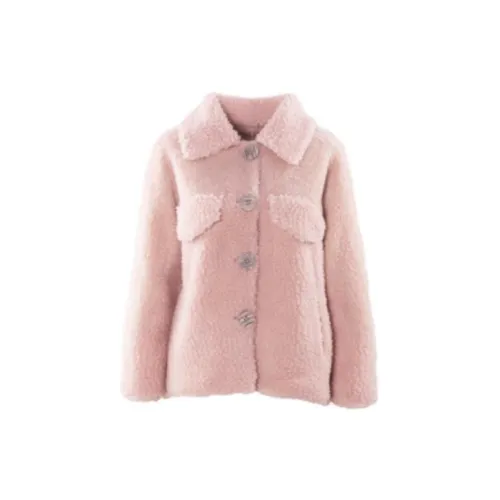 Olrain Coats Women's Pink