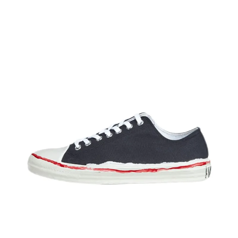 MARNI Low Top Stylish Skateboarding Shoes Women's Black White-0