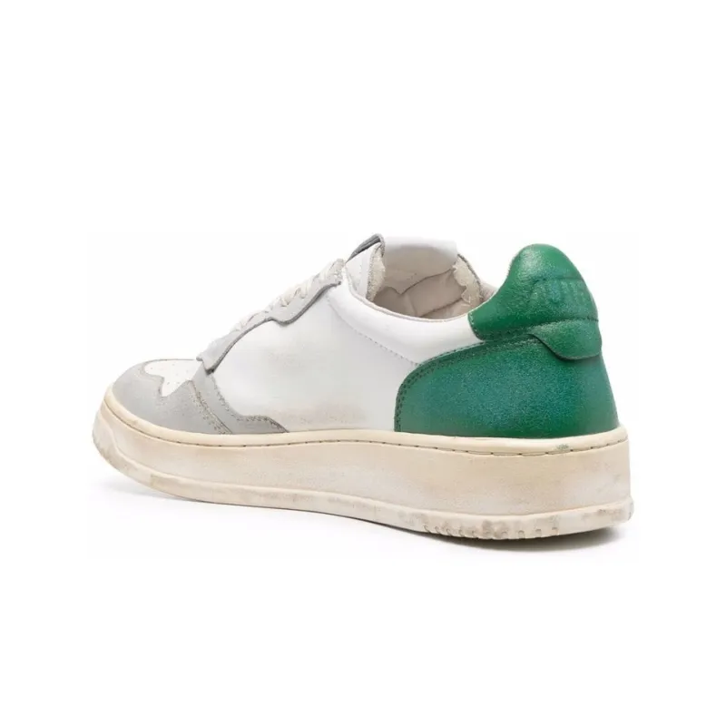 AUTRY Super Vintage Low 'White Grey Green'-2