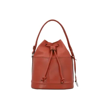 Staud Leather Bucket Bag Handbag Shoulder Bag Crossbody Bag Women's Brown