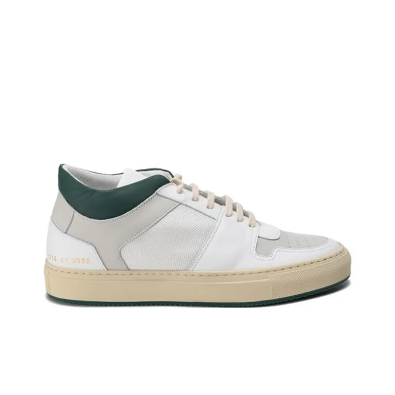COMMON PROJECTS Skateboard Shoes Men Mid Top Green/White-1