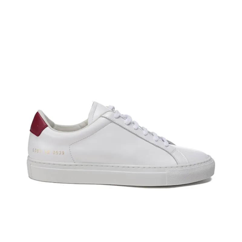 COMMON PROJECTS Skateboard Shoes Women's Low Top White/Red-1