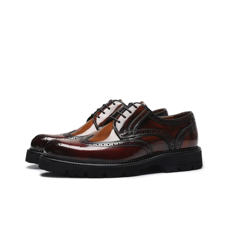 ELLE HOMME Dress Shoes Men's Burgundy-1