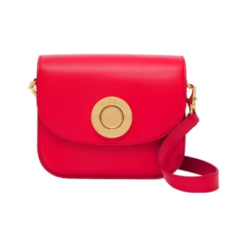 Burberry Elizabeth Calfskin Crossbody Bag Shoulder Bag Women's Red