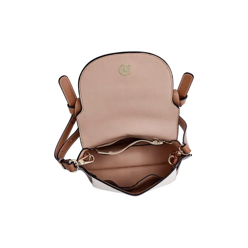 Hush Puppies Cow Leather Saddle Bag Crossbody Bag Shoulder Bag Women's Coffee/Blue/Jasper-12