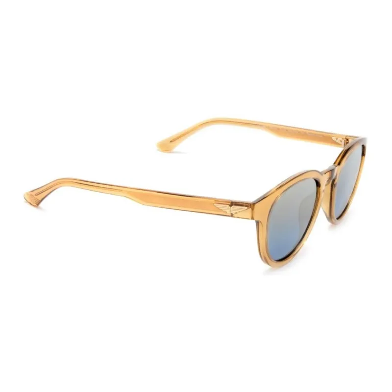 Police Plate Frame Oval Sunglasses Unisex-1