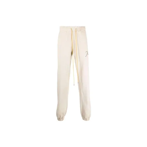 RHUDE Knitted Sweatpants Men Off White