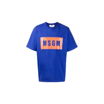 MSGM T-Shirts Men Blue