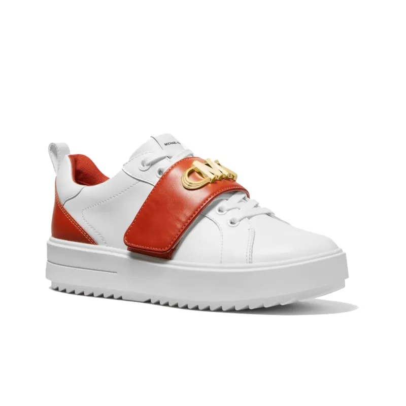 MICHAEL KORS Emmett Stylish Skateboarding Shoes Women's White Red-2