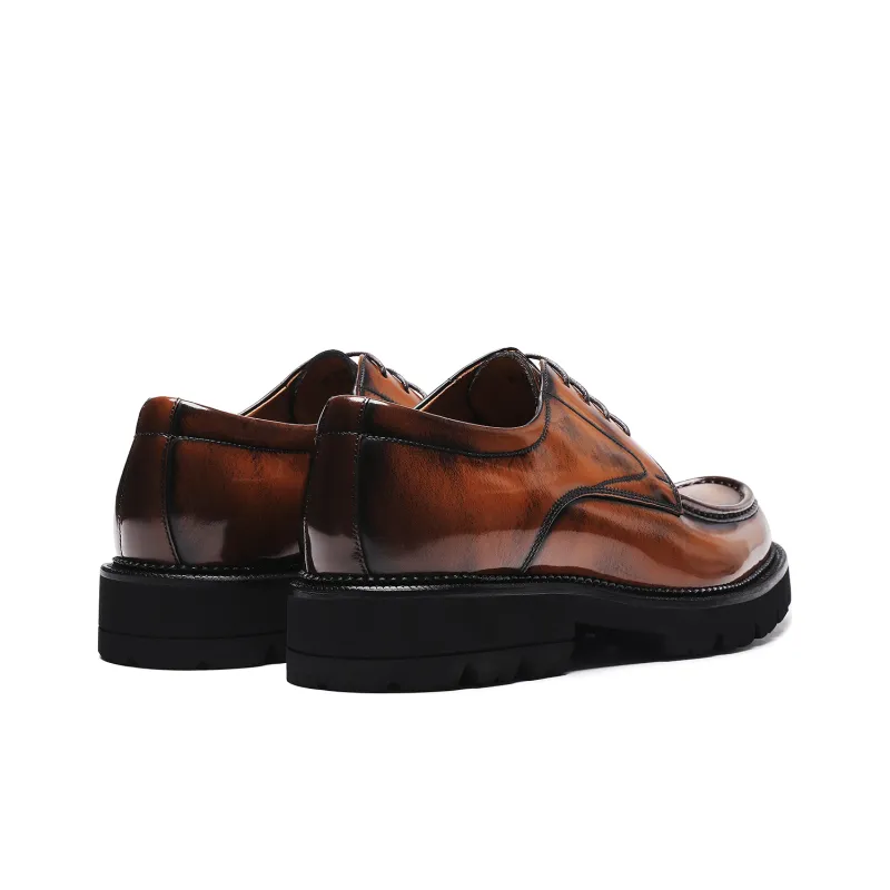 ELLE HOMME Dress Shoes Men's Yellow Brown-3