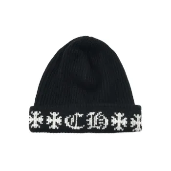 Chrome Hearts Cashmere Beanie Unisex Black