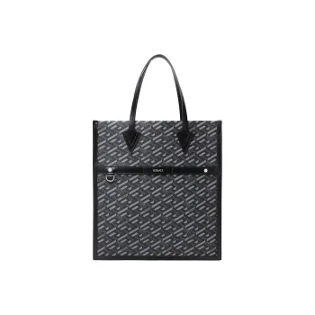VERSACE Cow Leather Decoration Tote Bag Shopping Bag Shoulder Bag Crossbody Bag Handbag Men's Blue/Black