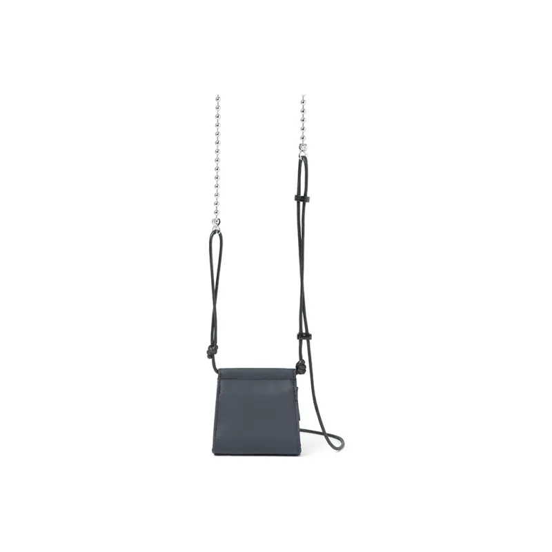 COMBACK PU Earphone Case, Lipstick Bag, Saddle Bag, Crossbody Bag Mini Women's Black-2