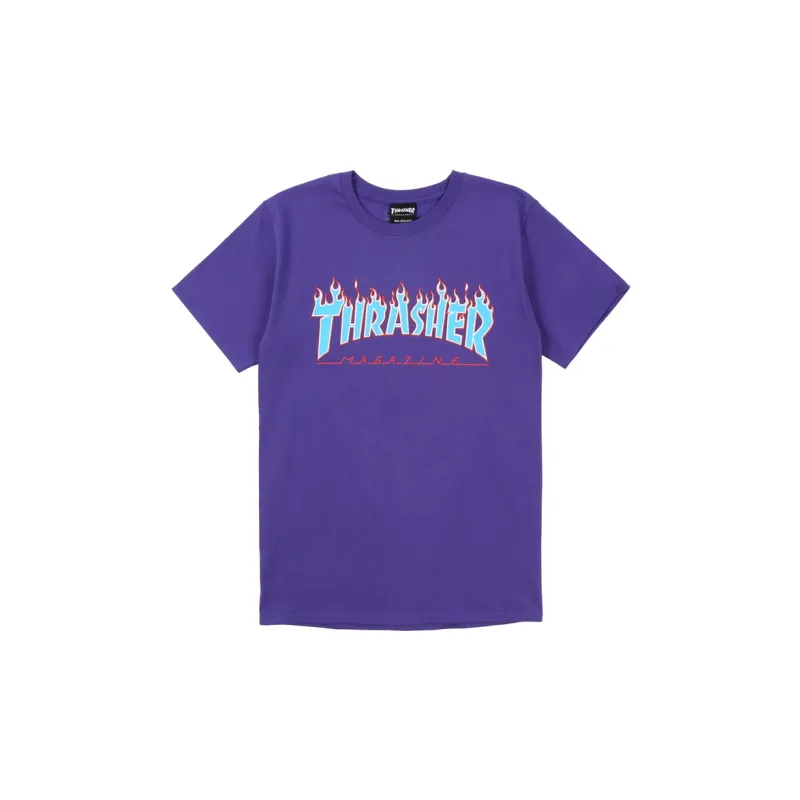 Thrasher T Shirt Japan Version Unisex Purple-0