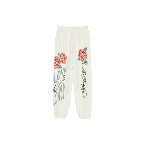 Ed Hardy Casual Pants Women's Ivory White