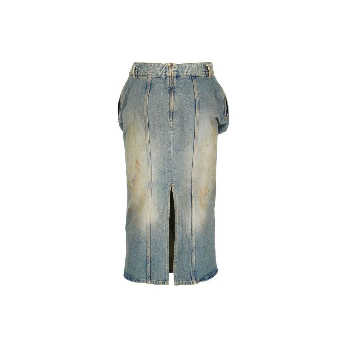 Maison Margiela Gathered Midi Denim Skirt - POIZON