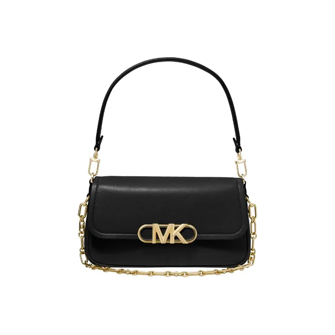 MICHAEL KORS PARKER Artificial Leather Shoulder Bag Women's Black-0