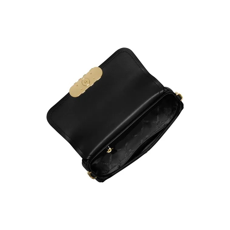 MICHAEL KORS PARKER Artificial Leather Shoulder Bag Women's Black-5