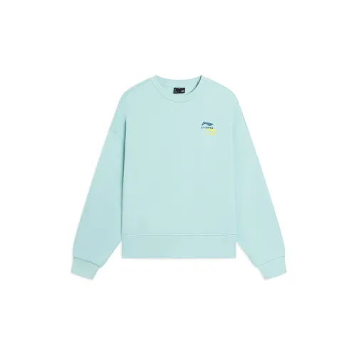 LINING Sports Life Collection Sweatshirts Women's Sea Foam Green