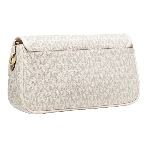 MICHAEL KORS PARKER Artificial Leather Shoulder Bag Medium Size Women's Vanilla White & Milk White-2