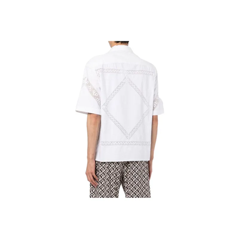Marine Serre Shirts Men White-1