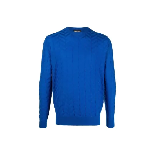 EMPORIO ARMANI Sweaters Men Royal Blue