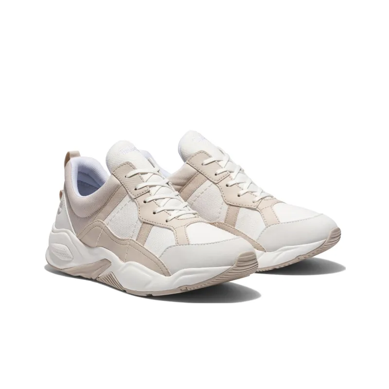Timberland Delphiville Casual Shoes Women's Low Top White Gray-2