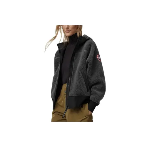 Canada Goose Velvet Jackets Women's Iron Gray