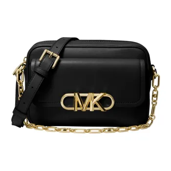 MICHAEL KORS PARKER Cow Leather Crossbody Bag Medium Size Women's Black