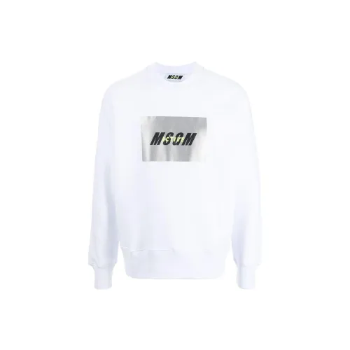 MSGM Sweatshirts Unisex White