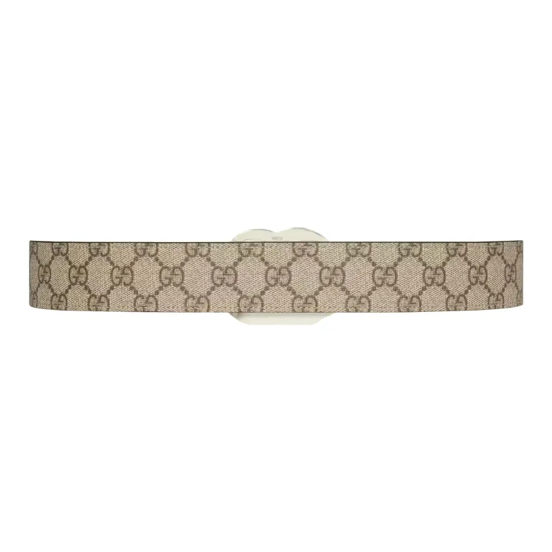 GUCCI Blondie Monogram Canvas Belt-1