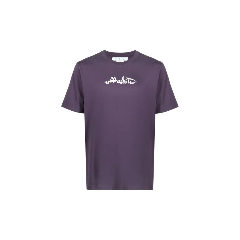 OFF WHITE T Shirts Men Purple-0