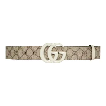 GUCCI Blondie Monogram Canvas Belt