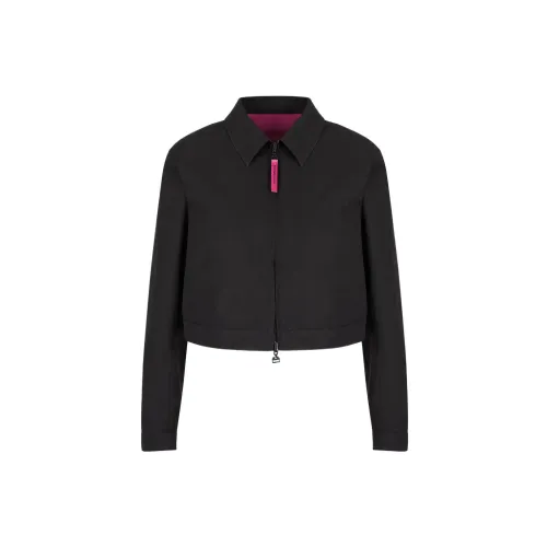 EMPORIO ARMANI Cropped Coat Women's Black