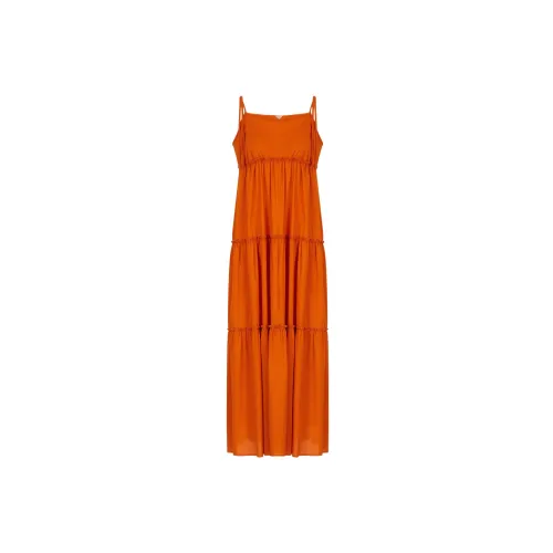 EMPORIO ARMANI Sleeveless Dresses Women's Orange