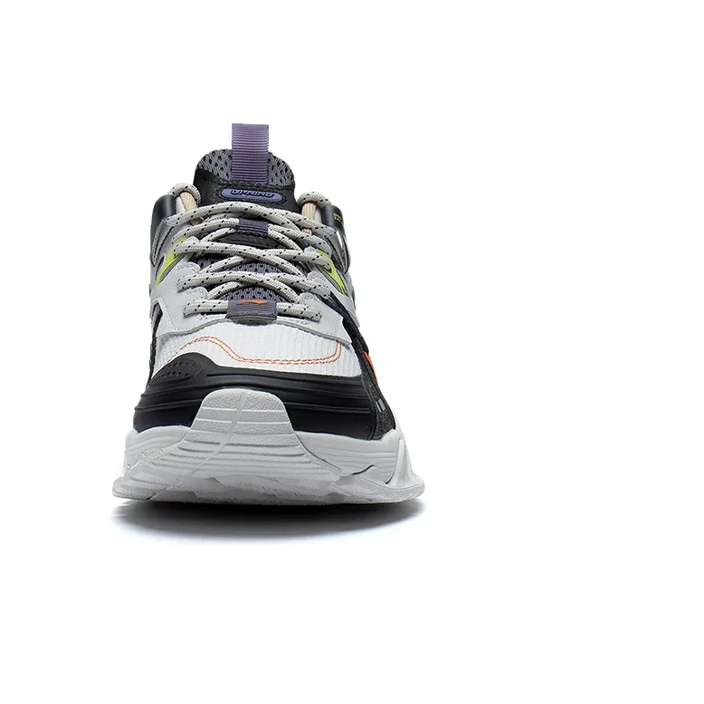 LiNing Prowler V2 Cushioned Wear-Resistant Slip-Resistant Low-Top Running Shoes Men's Black Gray-4