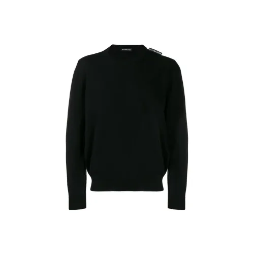 Balenciaga Cashmere Sweaters Men Black