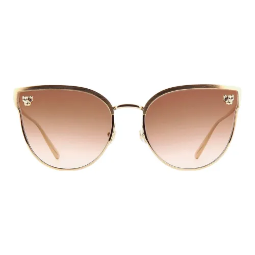 Cartier Sunglasses Women's Gold/Brown