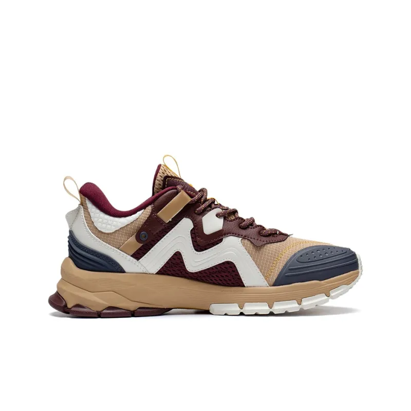 LiNing Prowler V2 Cushioning Rebound Low-Top Running Shoes Men's Red Cedar Brown Reflective Outdoor-1