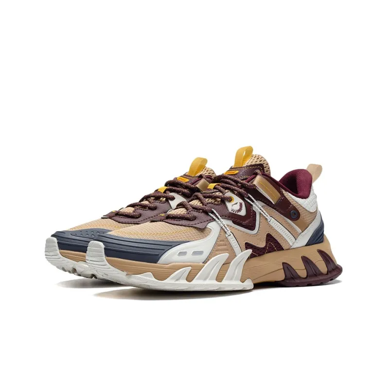 LiNing Prowler V2 Cushioning Rebound Low-Top Running Shoes Men's Red Cedar Brown Reflective Outdoor-2