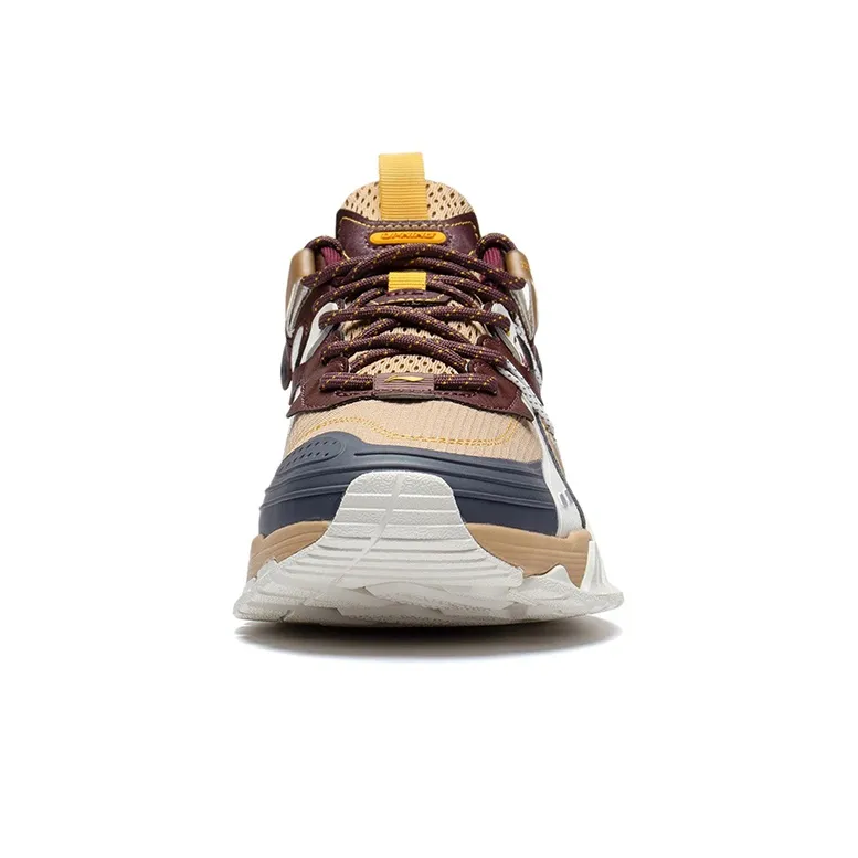 LiNing Prowler V2 Cushioning Rebound Low-Top Running Shoes Men's Red Cedar Brown Reflective Outdoor-4