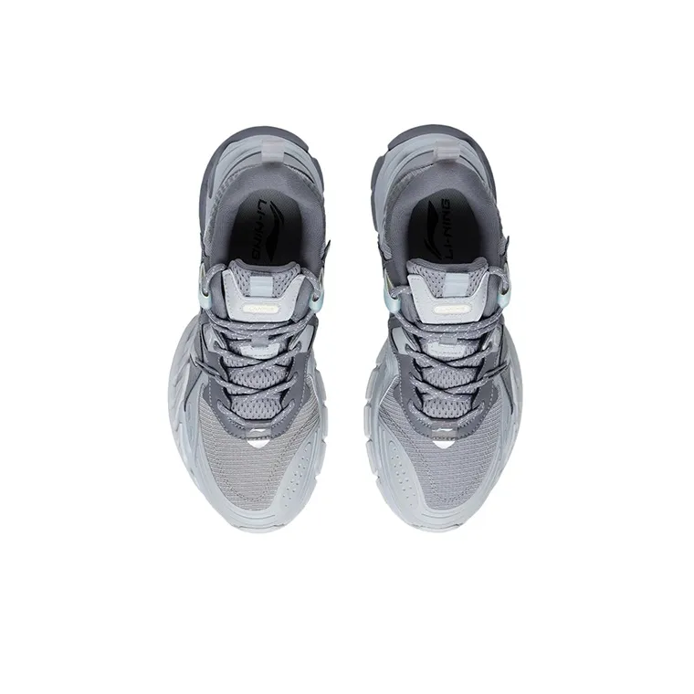 LiNing Prowler V2 Cushioning Anti-Slip And Wear-Resistant Low-Top Running Shoes Men's Frost Gray-3