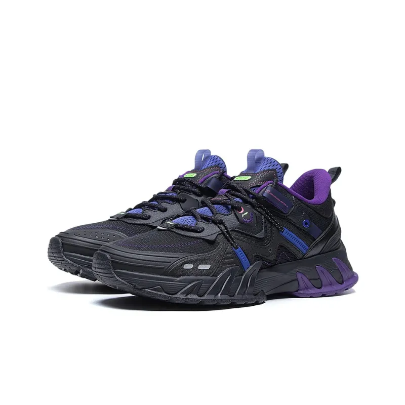 LiNing Prowler V2 Cushioning Low Top Running Shoes Men's Black-2
